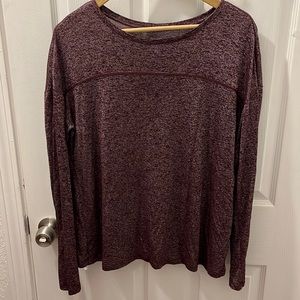 Gap silver and maroon long sleeve